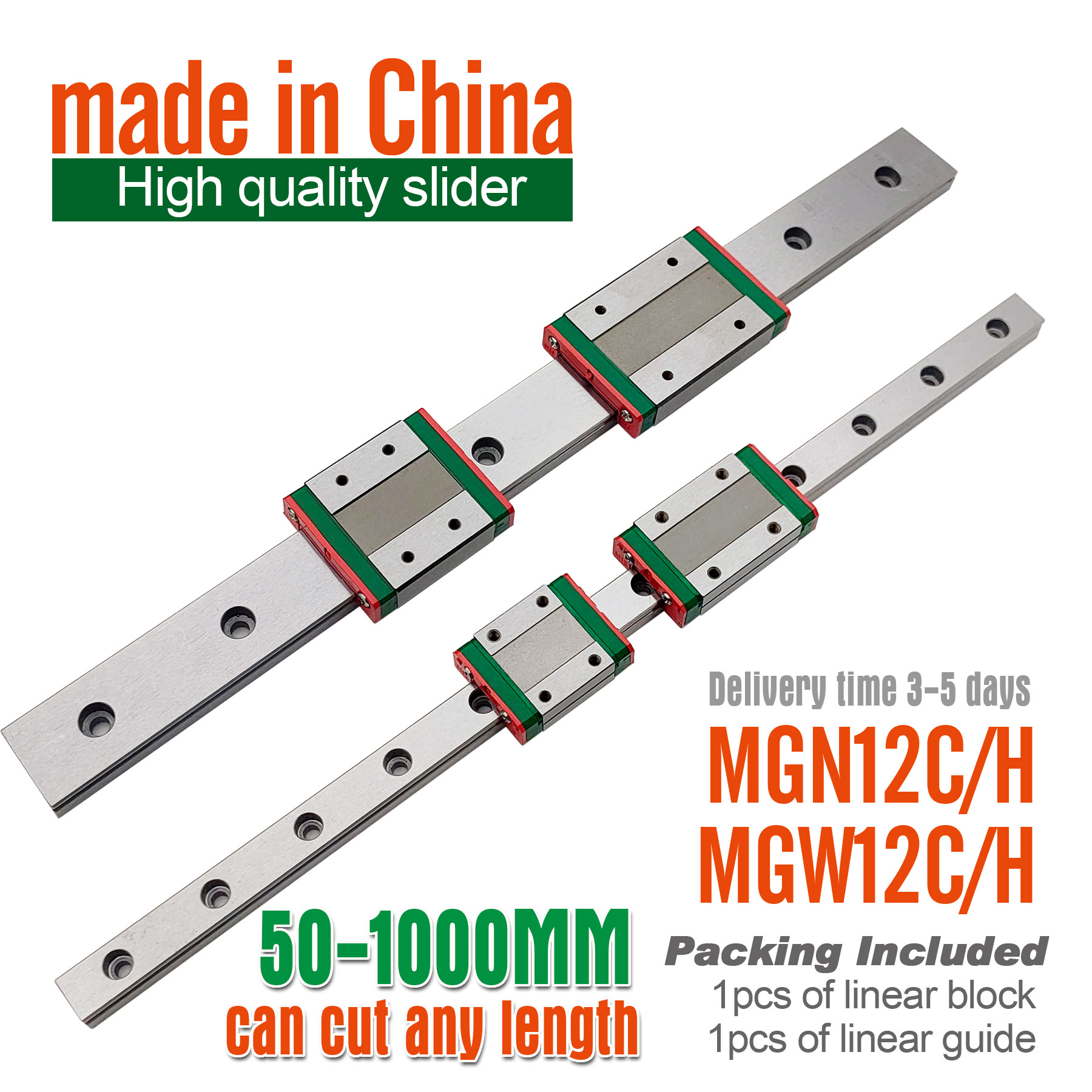 Bloco linear do slider do guia - Linear Rail Mgn12H Set avaliação e preço