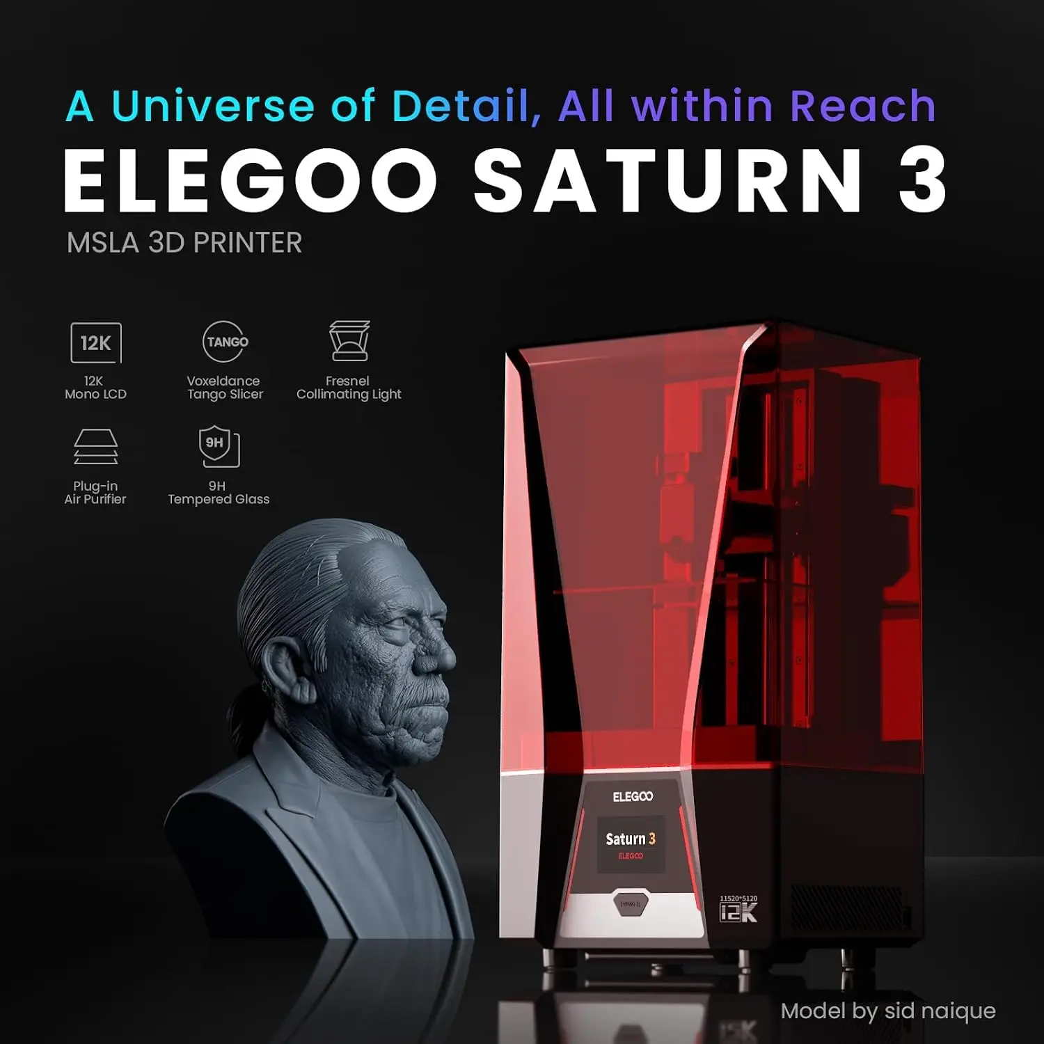 Impressora 3D Saturn 3 MSLA 12 - 12K Monochrome Lcd Resin 3D Printer avaliação e preço