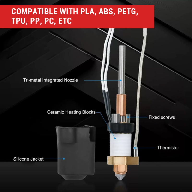 Kit Hotend Cerâmico de Alta Va - High Flow Ceramic Hotend avaliação e preço